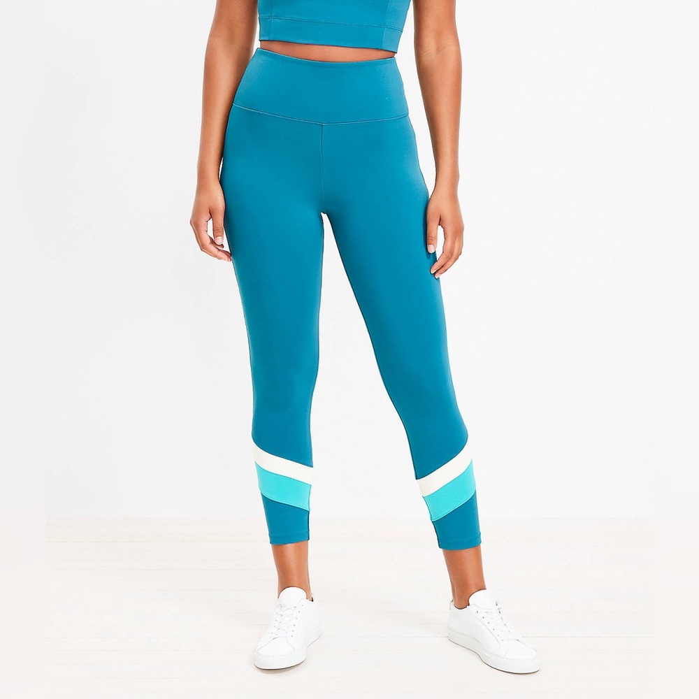 Lou & Grey Colorblock Luvstretch Pocket Leggings Size XS